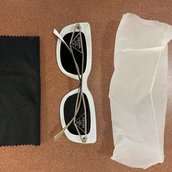 PRADA Symbole White Sunglasses SPR 14Y - Picture 3 of 6